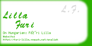 lilla furi business card